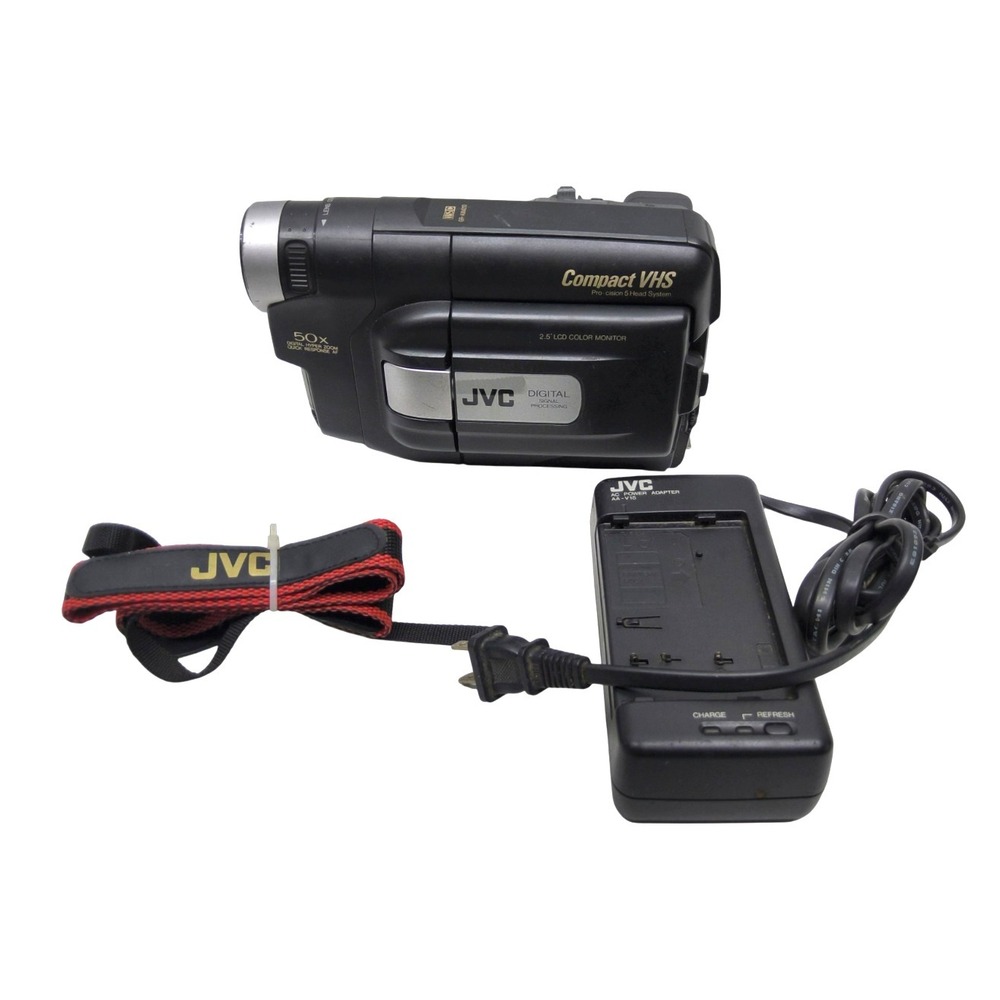 JVC GR-AXM210U VHS-C Compact Camcorder Video Camera w/ Charger & New Battery!‎